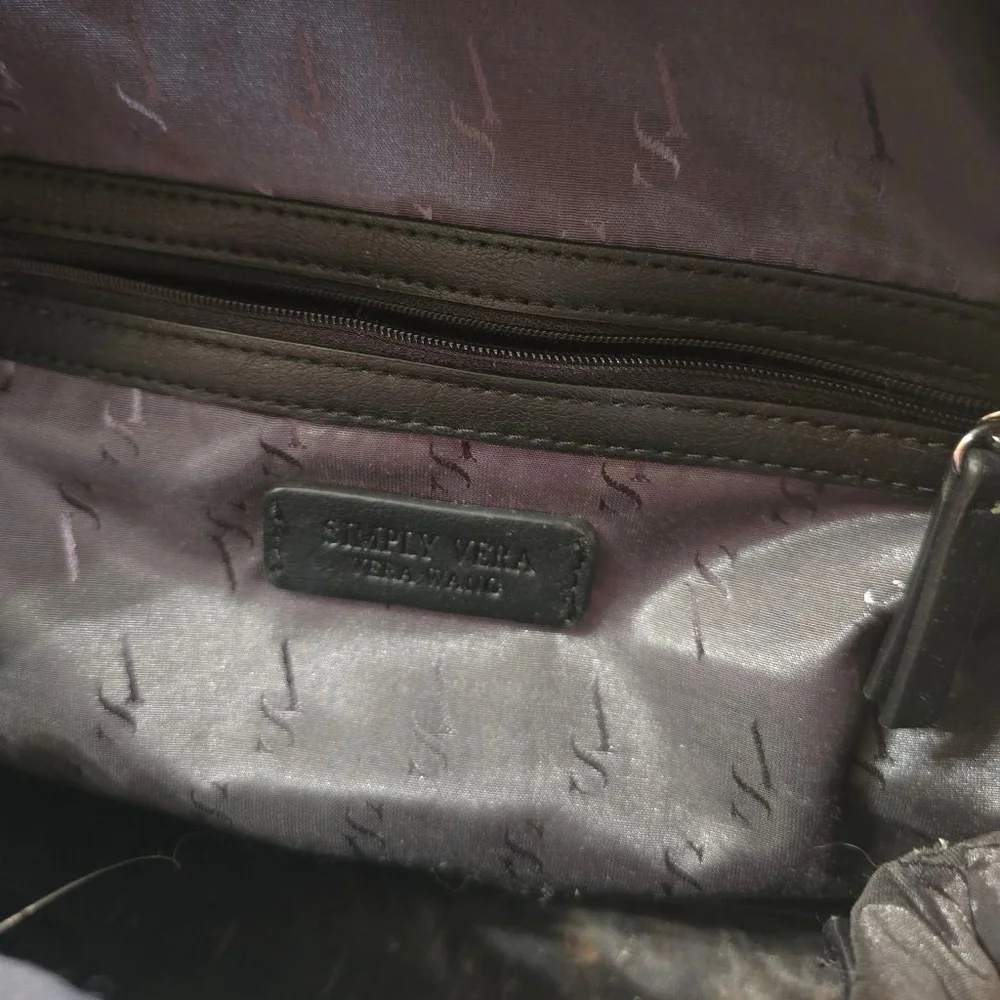 Simply Vera Vera Wang Black Backpack One Size